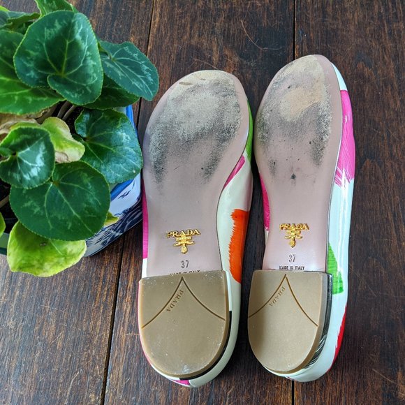 👠 Prada Patent Leather Multicolor Ballet Flats - Picture 9 of 9